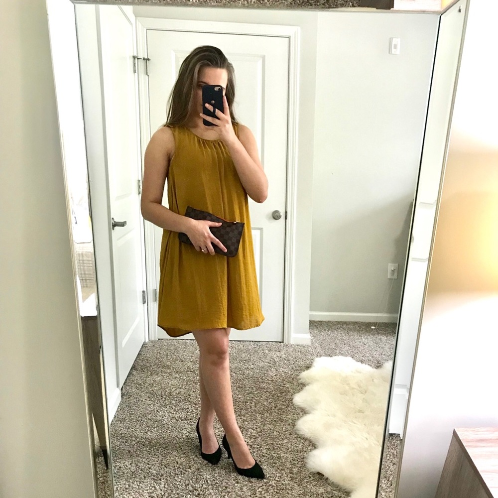 HM Mustard Yellow  Flow Dress